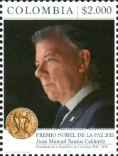 Premio Nobel de la Paz 2016 Juan Manuel Santos Calder&oacute;n. (18/07/2018)