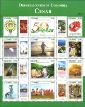 Departamentos de Colombia Cesar. (27/04/2017)