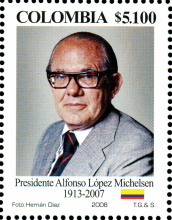 Presidente Alfonso L&oacute;pez Michelsen 1913-2007. (08/10/2008)