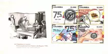 Sobre de primer d&iacute;a Club Filat&eacute;lico Bogot&aacute; 75 a&ntilde;os