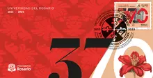 Sobre de primer d&iacute;a Universidad del Rosario 370 a&ntilde;os 1653-2023