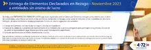 Rezagos noviembre 2023