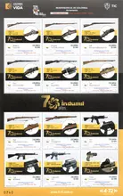 Hoja de 12 estampillas Armamento 18a serie Bicentenario 2019-2023