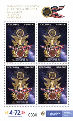 4 de 2022. Banco de la Moneda y Club de la Moneda Medell&iacute;n 31 a&ntilde;os 1990-2021. (25/03/2022)