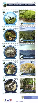 16 de 2022. Und&eacute;cima serie Parques Nacionales Naturales de Colombia. (19/07/2022)