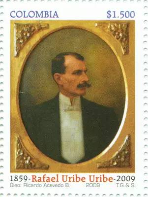 13 de 2009. Rafael Uribe Uribe 150 a&ntilde;os de su natalicio 1859-2009. (20/10/2009)
