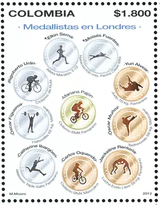 19 de 2012. A. Medallistas colombianos en Londres. (18/12/2012)