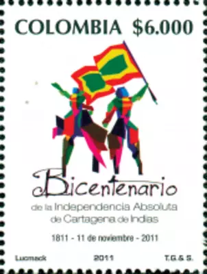 16 de 2011. Bicentenario de la Independencia Absoluta de Cartagena de Indias 1811-2011. (26/11/2011)