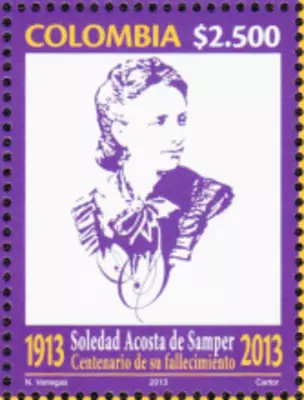 7 de 2013. Soledad Acosta De Samper Centenario de su fallecimiento 1913-2013. (3/09/2013)