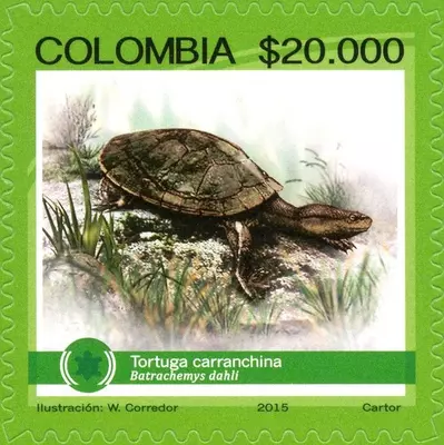 1 de 2015. G. Estampillas operativas "Biodiversidad end&eacute;mica de Colombia en peligro de extinci&oacute;n" (20.000 COP). (6/07/2015)