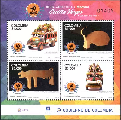 11 de 2018. Obra art&iacute;stica de la maestra Cecilia Vargas Mu&ntilde;oz. (13/07/2018)