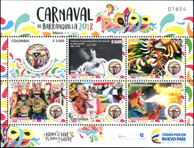 3 de 2018. Centenario de la primera Reina del Carnaval de Barranquilla 1918-2018. (9/02/2018)