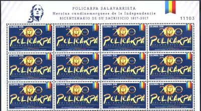 13 de 2017. Policarpa Salavarrieta Bicentenario de su Sacrificio 1817-2017. (14/09/2017)