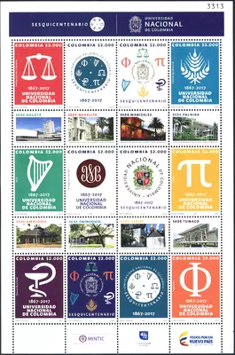 12 de 2017. Sesquicentenario Universidad Nacional de Colombia 1867-2017. (31/08/2017)