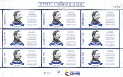 6 de 2017. Julio Fl&oacute;rez sesquicentenario de su natalicio 1867-2017. (26/05/2017)