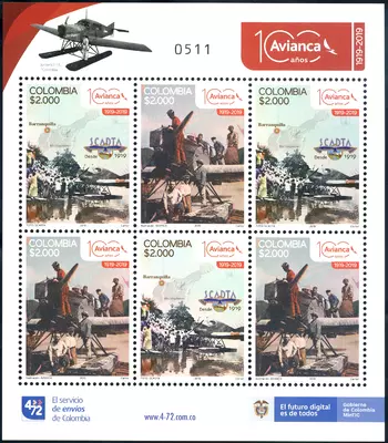 25 de 2019. Avianca 100 a&ntilde;os 1919-2019. (02/12/2019)