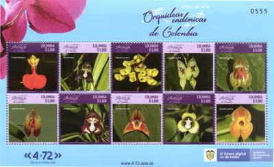 16 de 2021. Segunda serie Orqu&iacute;deas end&eacute;micas de Colombia. (12/08/2021)