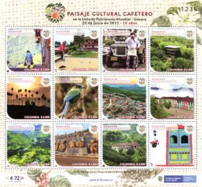 19 de 2021. Paisaje Cultural Cafetero de Colombia en la Lista de Patrimonio Mundial de la UNESCO 10 a&ntilde;os, 25 de junio de 2011. (23/09/2021)