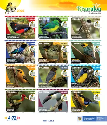 MinTIC presenta la tercera serie filatélica que promueve la protección y conservación de las aves en Colombia