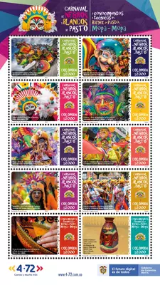 Con estampilla se inmortalizar&aacute; el Carnaval de Negros y Blancos