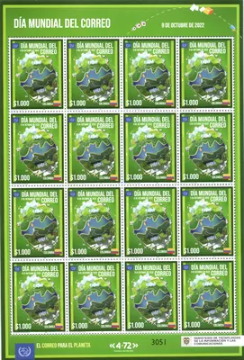 21 de 2022. D&iacute;a Mundial del Correo 9 de octubre de 2022. (09/10/2022)
