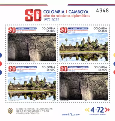 31 de 2022. Colombia-Camboya 50 a&ntilde;os de relaciones diplom&aacute;ticas 1972-2022. (29/12/2022)
