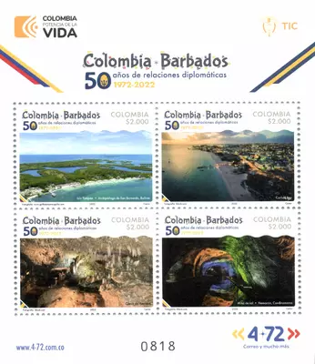 13 de 2023. Colombia-Barbados 50 a&ntilde;os de relaciones diplom&aacute;ticas 1972-2022. (18/12/2023)
