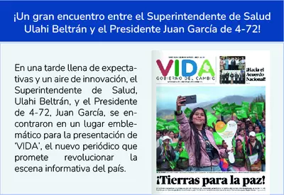 Lleg&oacute; VIDA, el nuevo peri&oacute;dico distribuido por 4-72