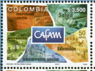 7 de 2007. Caja de Compensaci&oacute;n Familiar - Cafam 50 a&ntilde;os (1957-2007). (10/10/2007)