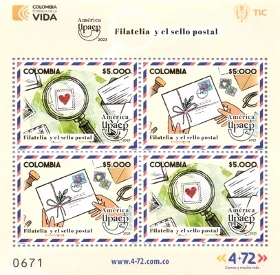 12 de 2023. Am&eacute;rica UPAEP 2023 filatelia y el sello postal. (15/12/2023)