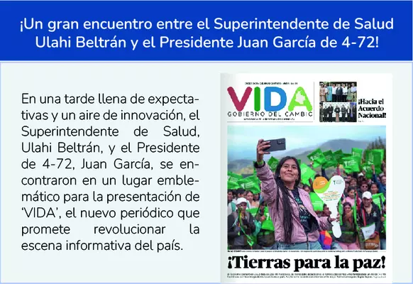 Lleg&oacute; VIDA, el nuevo peri&oacute;dico distribuido por 4-72
